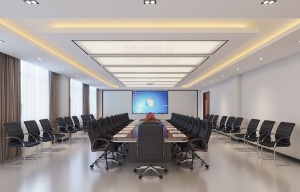 西安会议室效果图设计，指挥中心大厅，拼接屏效果图制作