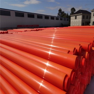 MPP电力管厂 橘红色 规格可定制电缆保护管地埋拖拉管